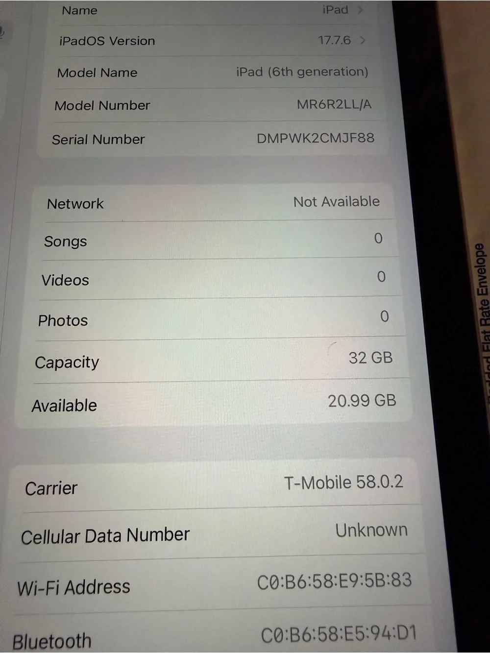 Apple Black Tablet with Home Button